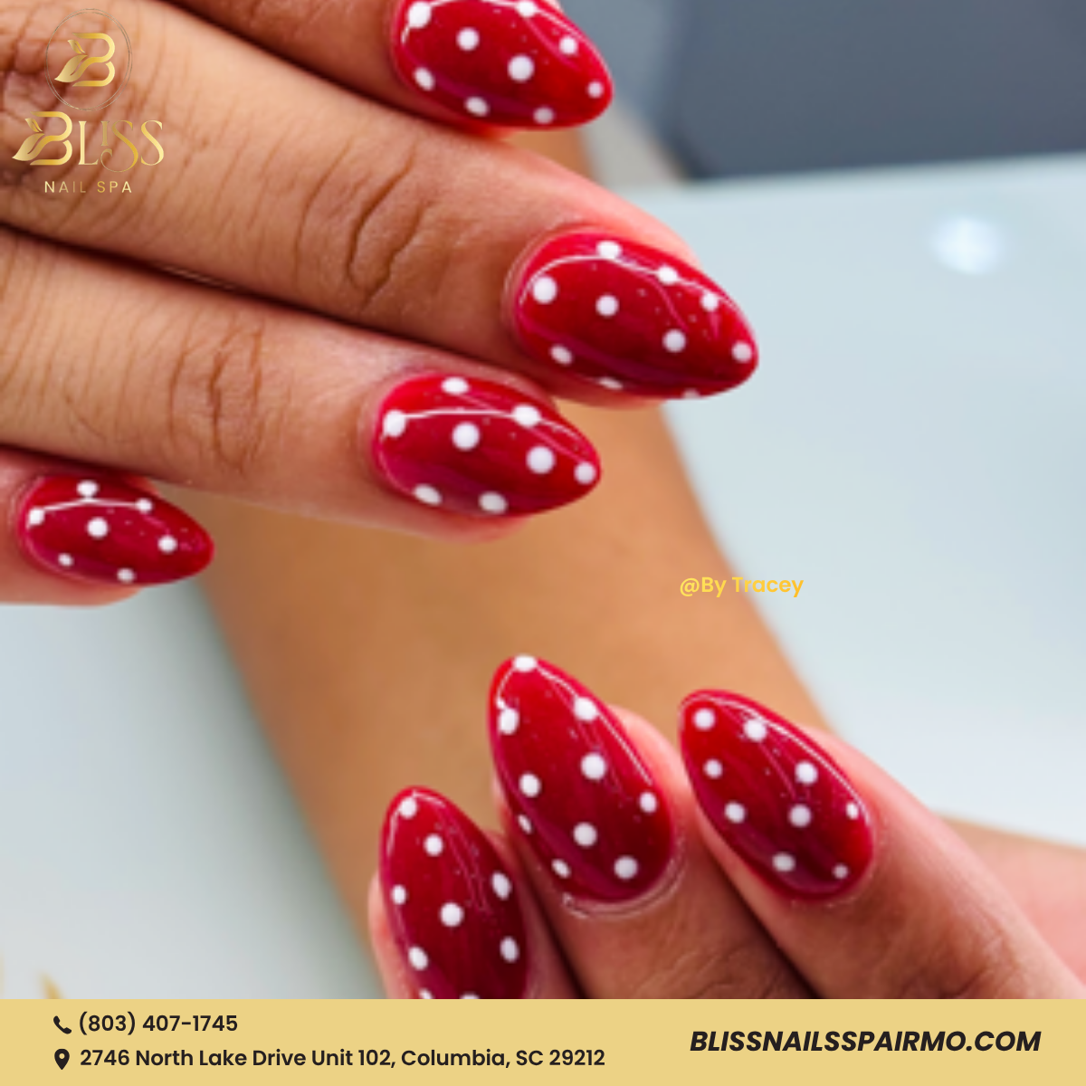 Bliss Nails Spa nail work in Columbia, South Carolina